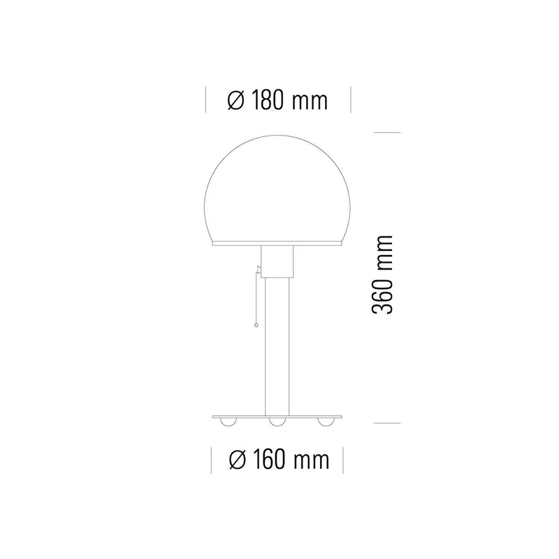 TECNOLUMEN Wagenfeld WA 24 Tischleuchte – Bild 8