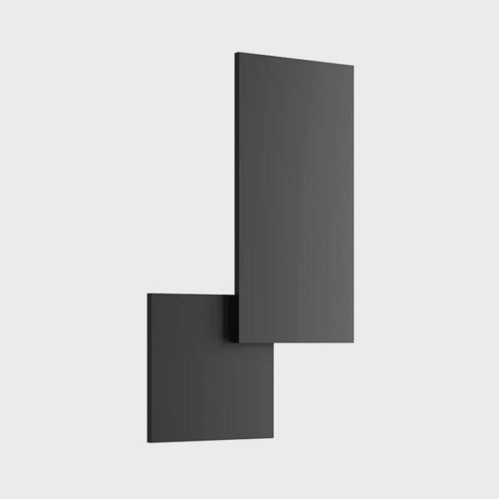 Lodes Puzzle Square & Rectangle LED-Wandleuchte schwarz matt