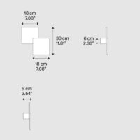 Lodes Puzzle Double Square LED-Wandleuchte – Bild 3
