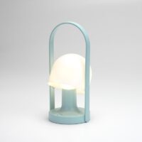 MARSET FollowMe LED-Tischleuchte mit Akku in blauer Ausführung