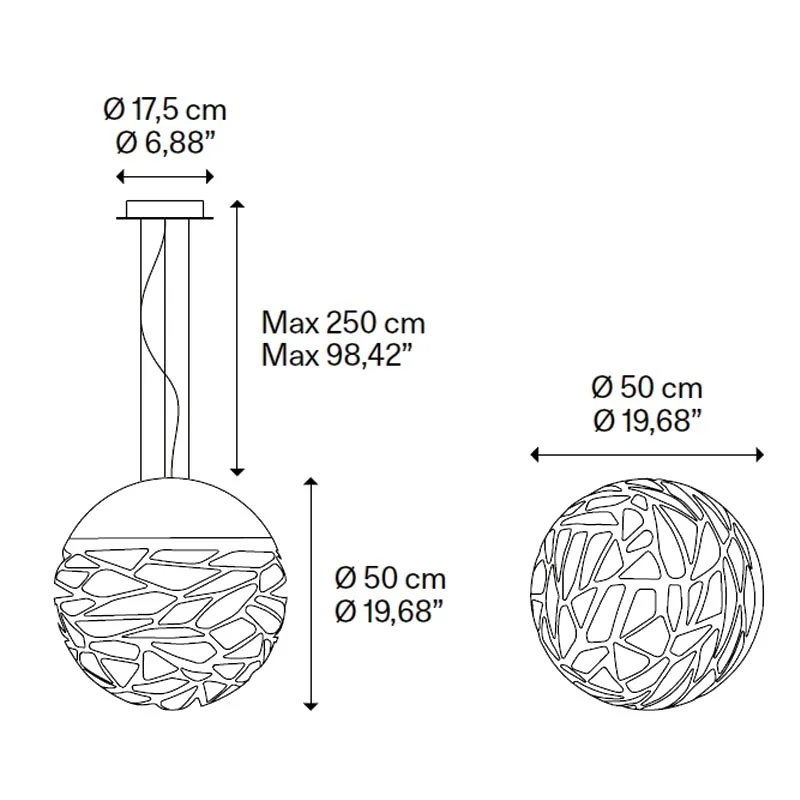 Lodes Kelly Medium Sphere 50 Pendelleuchte – Bild 9
