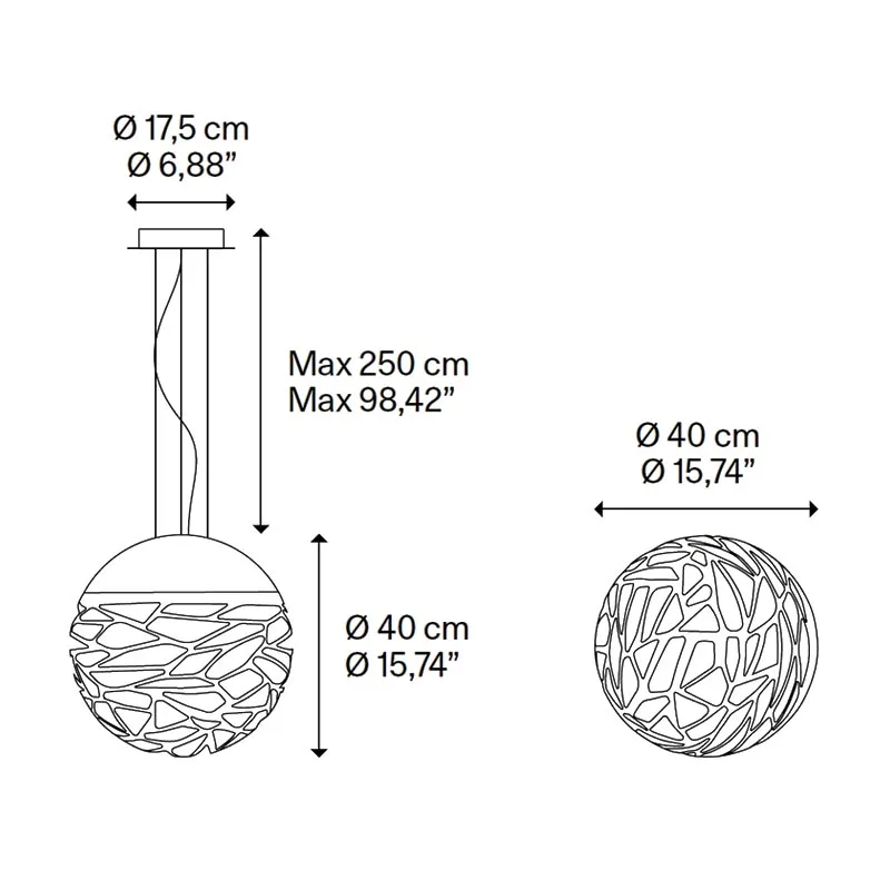 Lodes Kelly Small Sphere 40 Pendelleuchte – Bild 9