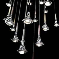Lodes Rain LED-Pendelleuchte in Chrom – Bild 6