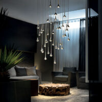 Lodes Rain LED-Pendelleuchte in Chrom – Bild 7