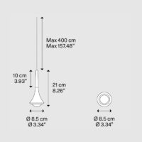 Lodes Rain LED-Pendelleuchte in Chrom – Bild 15