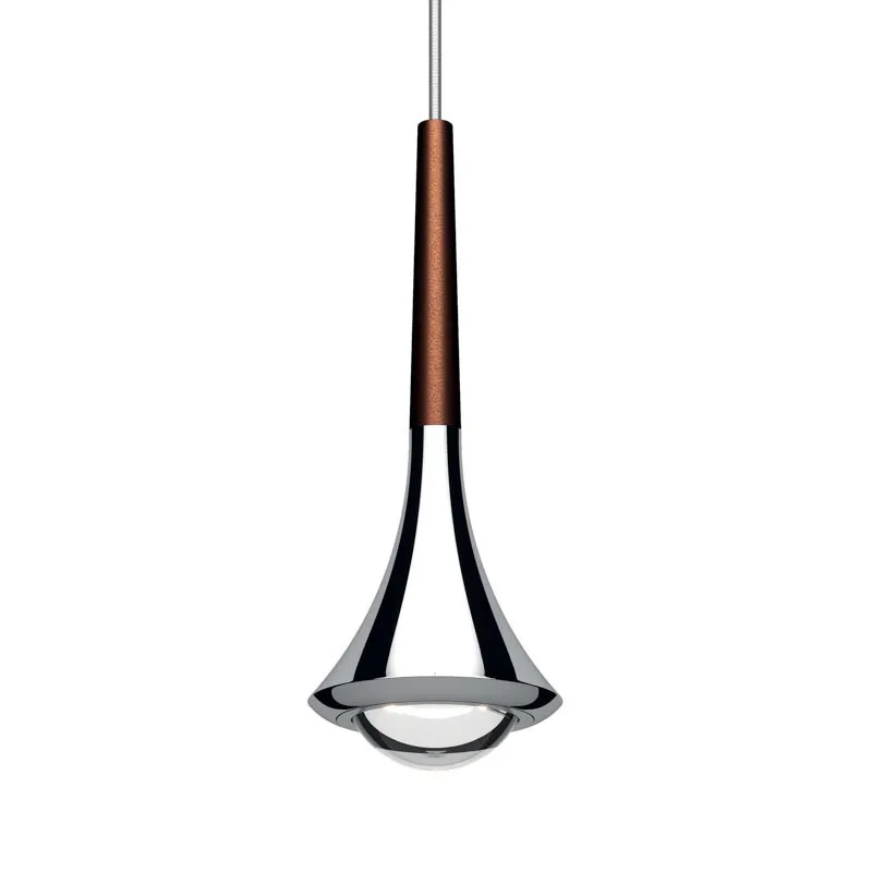 Lodes Rain LED-Pendelleuchte in Chrom bronze
