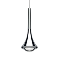 Lodes Rain LED-Pendelleuchte in Chrom