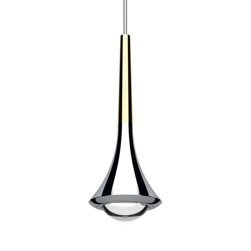 Lodes Rain LED-Pendelleuchte in Chrom Gold