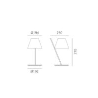 ARTEMIDE La Petite Table Tischleuchte Abmessungen