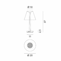 Rotaliana Dina+ LED Akku-Tischleuchte – Bild 8