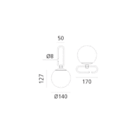 ARTEMIDE nh 1217 LED-Tischleuchte – Bild 7
