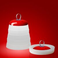 Foscarini Cri Cri Outdoor Akkuleuchte in rot kaufen bei Lampada