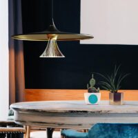 ARTEMIDE Ipno LED-Pendelleuchte schwarz-gold – Bild 4