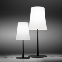 Foscarini Birdie Easy LED-Tischleuchte und Grande Ausführung in Schwarz