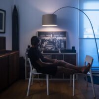 Twiggy Wood elegante Designer Bogenleuchte von Foscarini