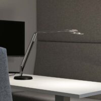 Belux Lifto LED Tischleuchte mit Fuß Chrom