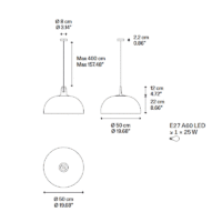 Lodes JIM Dome Pendelleuchte – Bild 5