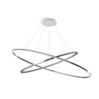 Nemo Ellisse Double Pendelleuchte in Aluminium