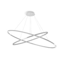 Nemo Ellisse Double Pendelleuchte in Aluminium