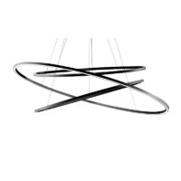 Nemo Ellisse Triple Pendelleuchte in Schwarz