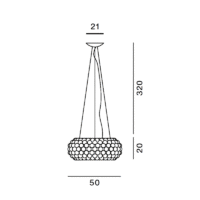 Foscarini Caboche Plus Media Ø50 Pendelleuchte – Bild 3