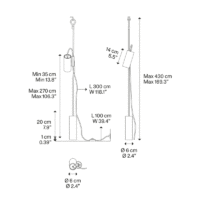 Lodes Cima LED-Boden-Hängeleuchte – Bild 10