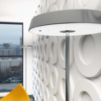 Belux kio-s Led Stehleuchte Detailansicht Diffusor