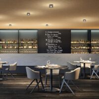 Ribag VIOR Deckenleuchte im Restaurant
