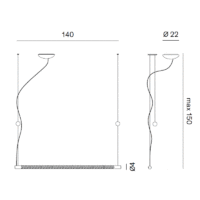 Rotaliana Squiggle H8 LED-Pendelleuchte 140 cm – Bild 6