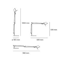 ARTEMIDE Tolomeo Mini Tavolo Tischleuchte mit Tischklemme – Bild 4