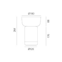 Artemide Bontà LED-Tischleuchte mit Glasschüssel – Bild 5