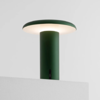 Artemide Takku Akku Tischleuchte grün eloxiert