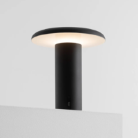 Artemide Takku Akku Tischleuchte schwarz lackiert