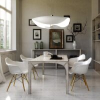 Lederam Manta S2 Pendelleuchte in weiß von Catellani & Smith