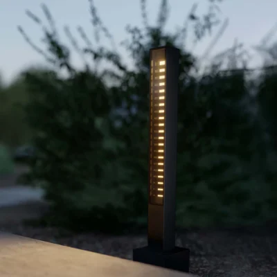 IP44-de lin bollard mit Bodensockel Ambiente