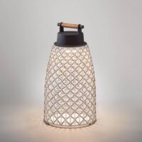 Bover Nans Portable M/41/R Outdoor-Tischleuchte mit Akku in beige