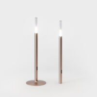 IP44 Glim Akku-Tischleuchte in Bright Bronze