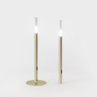 IP44 Glim Akku-Tischleuchte in True Gold