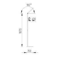 KNAPSTEIN Lana LED-Deckenfluter mit Gestensteuerung – Bild 6