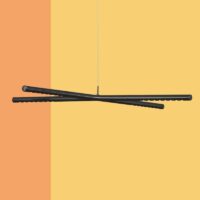 Tecnolumen LUM X LED-Pendelleuchte in schwarz