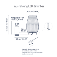 Bover Amphora 01 Outdoor Bodenleuchte 77.5 cm – Bild 10
