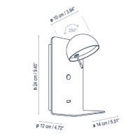 Bover Beddy A/02 LED-Wandleuchte – Bild 4