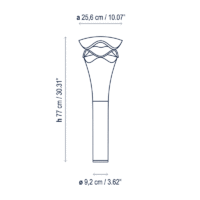 Bover Cornet B/77 Outdoor LED-Pollerleuchte – Bild 3