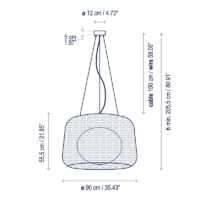 Bover Fora 90 Outdoor Pendelleuchte – Bild 6