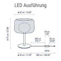 Bover Fora M Outdoor Tischleuchte – Bild 7