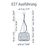 Bover Fora S Outdoor Pendelleuchte – Bild 8