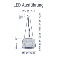Bover Fora S Outdoor Pendelleuchte – Bild 9