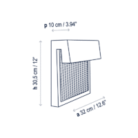 Bover Sisal A/01 LED-Außenwandleuchte – Bild 11