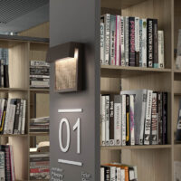 Bover Sisal A/01 LED-Außenwandleuchte Geflecht in Beige