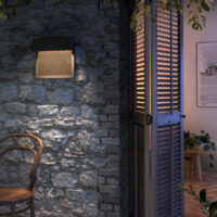 Bover Sisal A/01 LED-Außenwandleuchte Beige bei LAMPADA